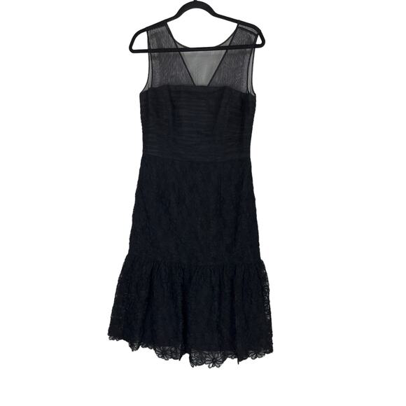 JS Collection dress black Emelyn Jewel Neck midi - Picture 1 of 4